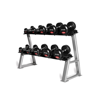 Rubber Dumbell Set - Solid Ends (2.5-50kg & Racks)